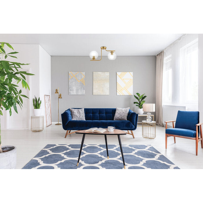 Bedonia Glass Semi Flush Mount