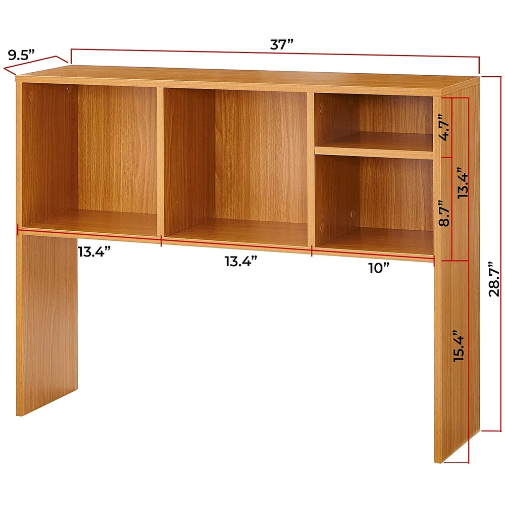 Beech (Natural Wood) The Cube - Desk Bookshelf