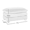 mikibama Corduroy Upholstered Couches Ottoman SHOWROOM ONLY ITEM