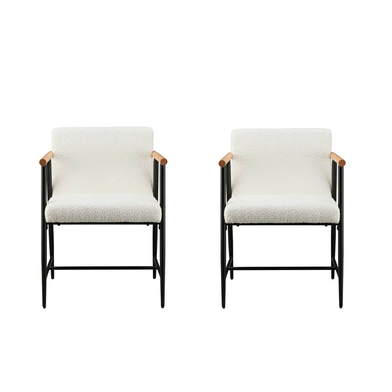 Belak Fabric Upholstered Arm Chairs (Set of 2) SHOWROOM ITEM