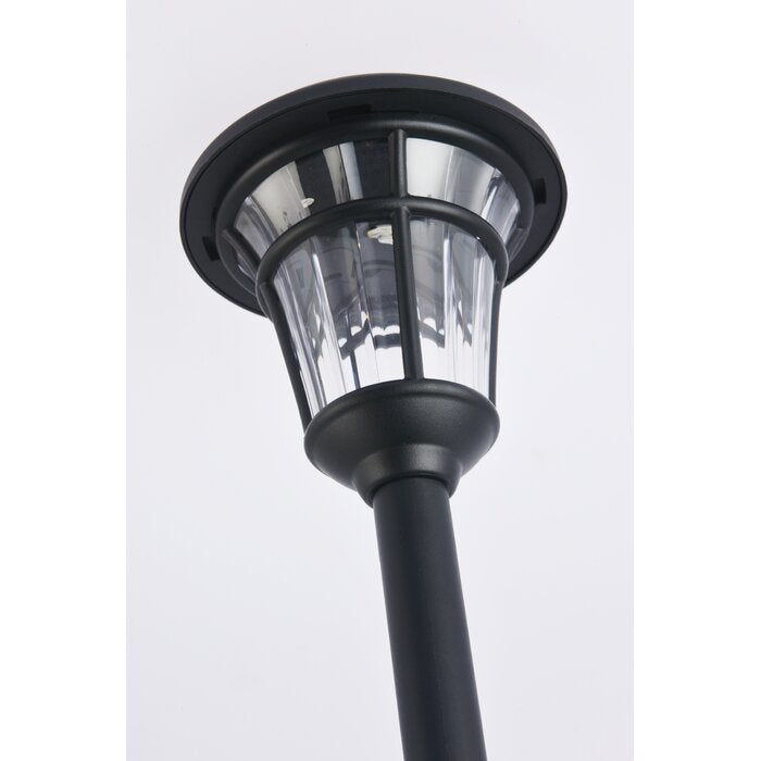 Belcherry Black Solar Powered Integrated LED Pathway Light (Set of 6)