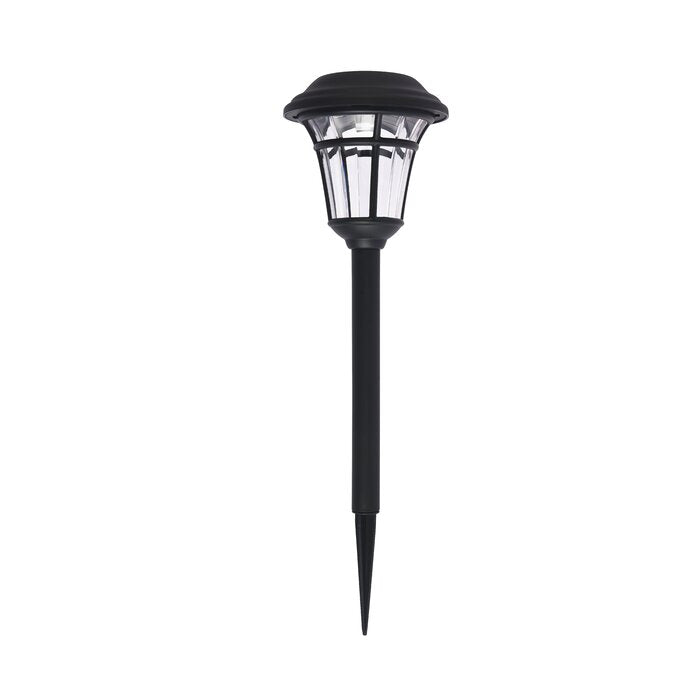 Belcherry Black Solar Powered Integrated LED Pathway Light (Set of 6)