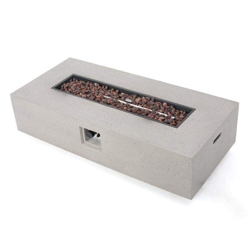 Belle Rectangle Fire Pit Table