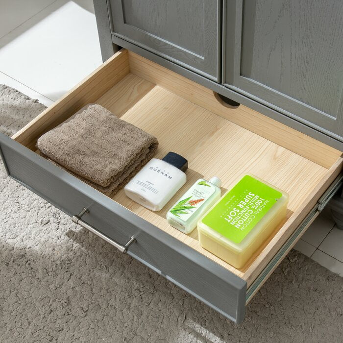 Belton Free-standing Single Bathroom Vanity with Engineered Stone Vanity Top