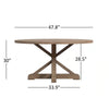 Benchwright X-base Round Dining Table Only - 2 BOXES