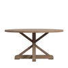 Benchwright X-base Round Dining Table Only - 2 BOXES