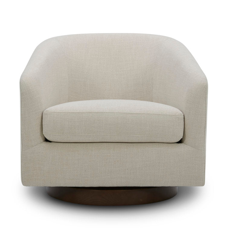 Round Barrel Chairs in Performance Fabric