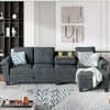 Bergvin Upholstered Sofa Couch with Cup holder, 3 boxes