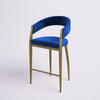 Berkley Counter Height Gold Stainless Steel Barstool