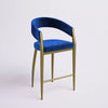 Berkley Counter Height Gold Stainless Steel Barstool