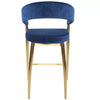 Berkley Counter Height Gold Stainless Steel Barstool