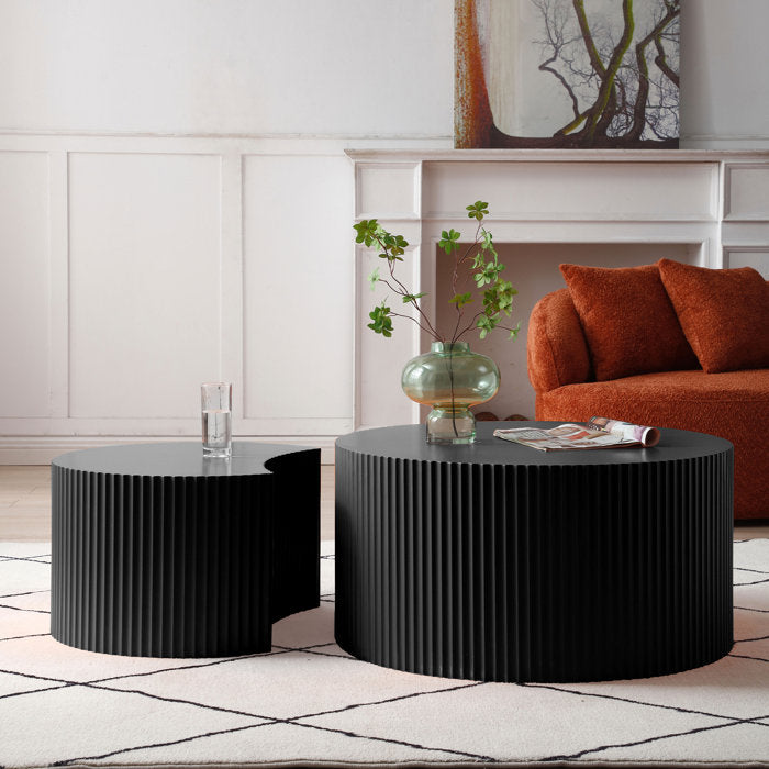 Black Berneice Nesting Coffee Table (Set of 2)