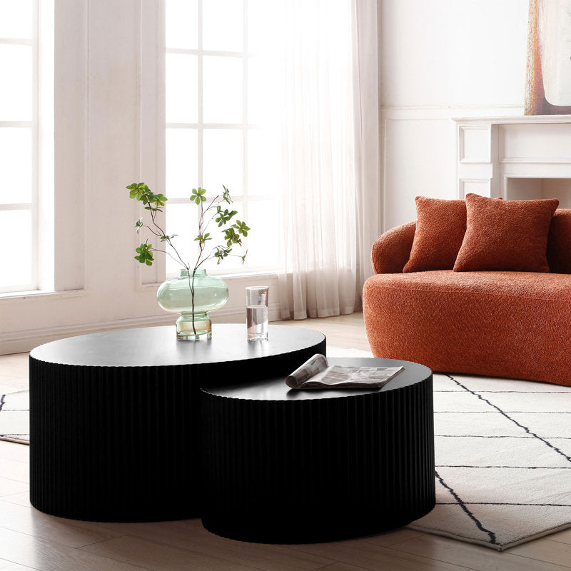Black Berneice Nesting Coffee Table