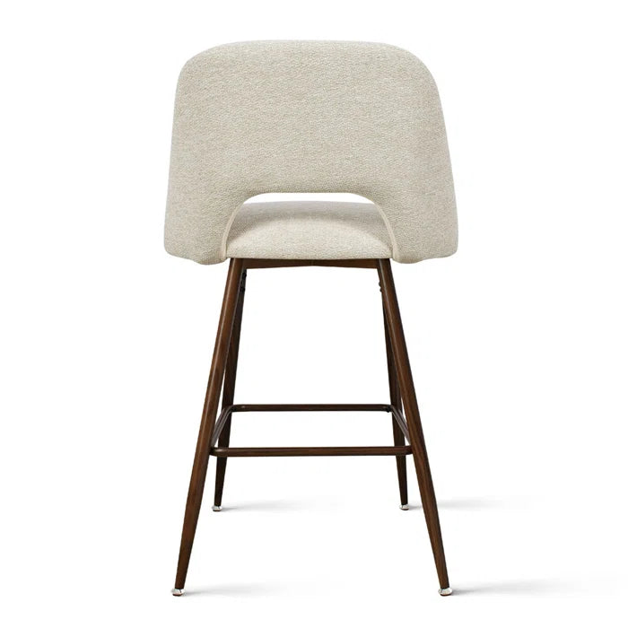 Berneta Upholstered Counter Stool with Metal Frame 1-Piece