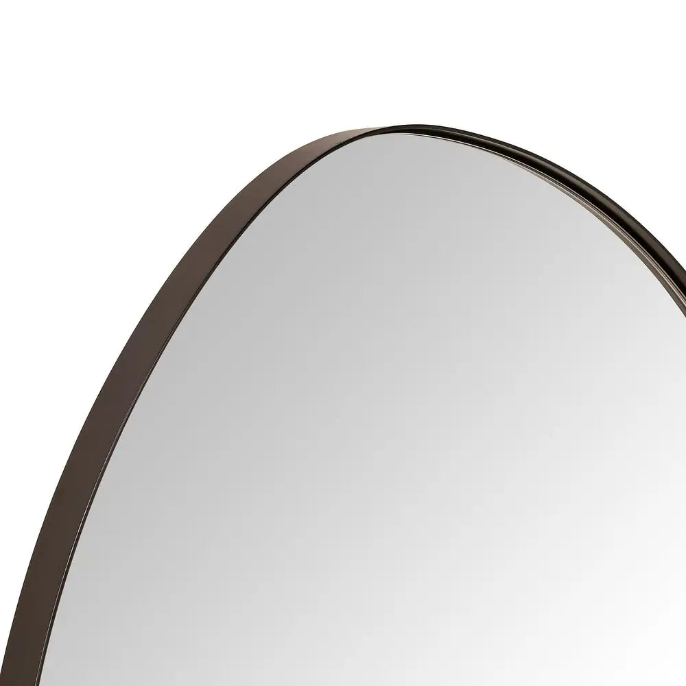 Bertlinde asymmetrical wall mirror irregular shaped mirror for living room, bathroom or entry - Rubbed Bronze