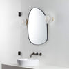 Bertlinde asymmetrical wall mirror irregular shaped mirror for living room, bathroom or entry - Rubbed Bronze