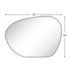 Bertlinde asymmetrical wall mirror irregular shaped mirror for living room, bathroom or entry - Rubbed Bronze