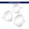Bertlinde asymmetrical wall mirror irregular shaped mirror for living room, bathroom or entry - Rubbed Bronze