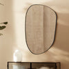 Bertlinde asymmetrical wall mirror irregular shaped mirror for living room, bathroom or entry - Rubbed Bronze