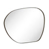 Bertlinde asymmetrical wall mirror irregular shaped mirror for living room, bathroom or entry - Rubbed Bronze