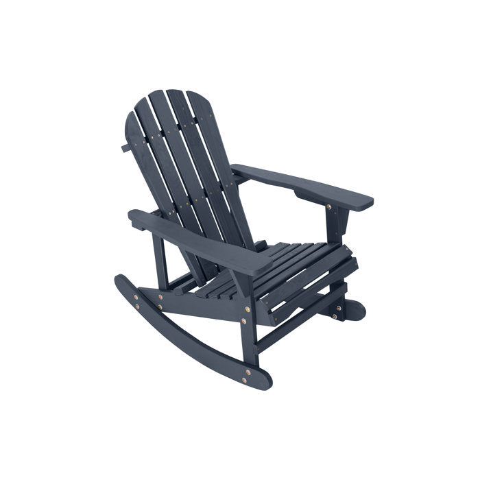 Bessy Pine Rocking Outdoor Adirondack Chair