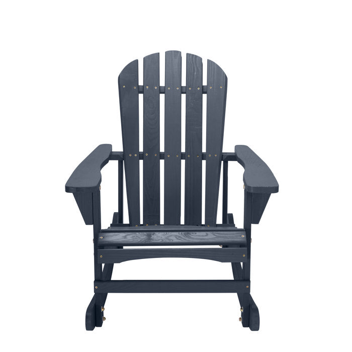 Bessy Pine Rocking Outdoor Adirondack Chair