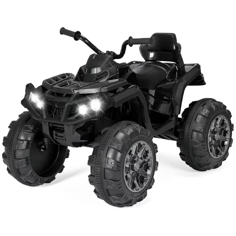 Kids Electric 4-wheeler ATV Quad With MP3 and LED Lights - Black