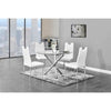 Best Master Furniture Upholstered Leather Side Chairs (Set of 2) - White