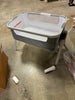 Baby Bed Side Crib Portable Adjustable Infant Travel Sleeper Bassinet Light Grey