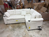 L-Shape Sofa Bed Pull-Out Sleeper Sofa with Wheels, USB Ports