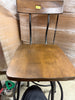 Woodsboro Adjustable Barstool Brown - Metal Frame, Wood Seat, Home Bar Furniture