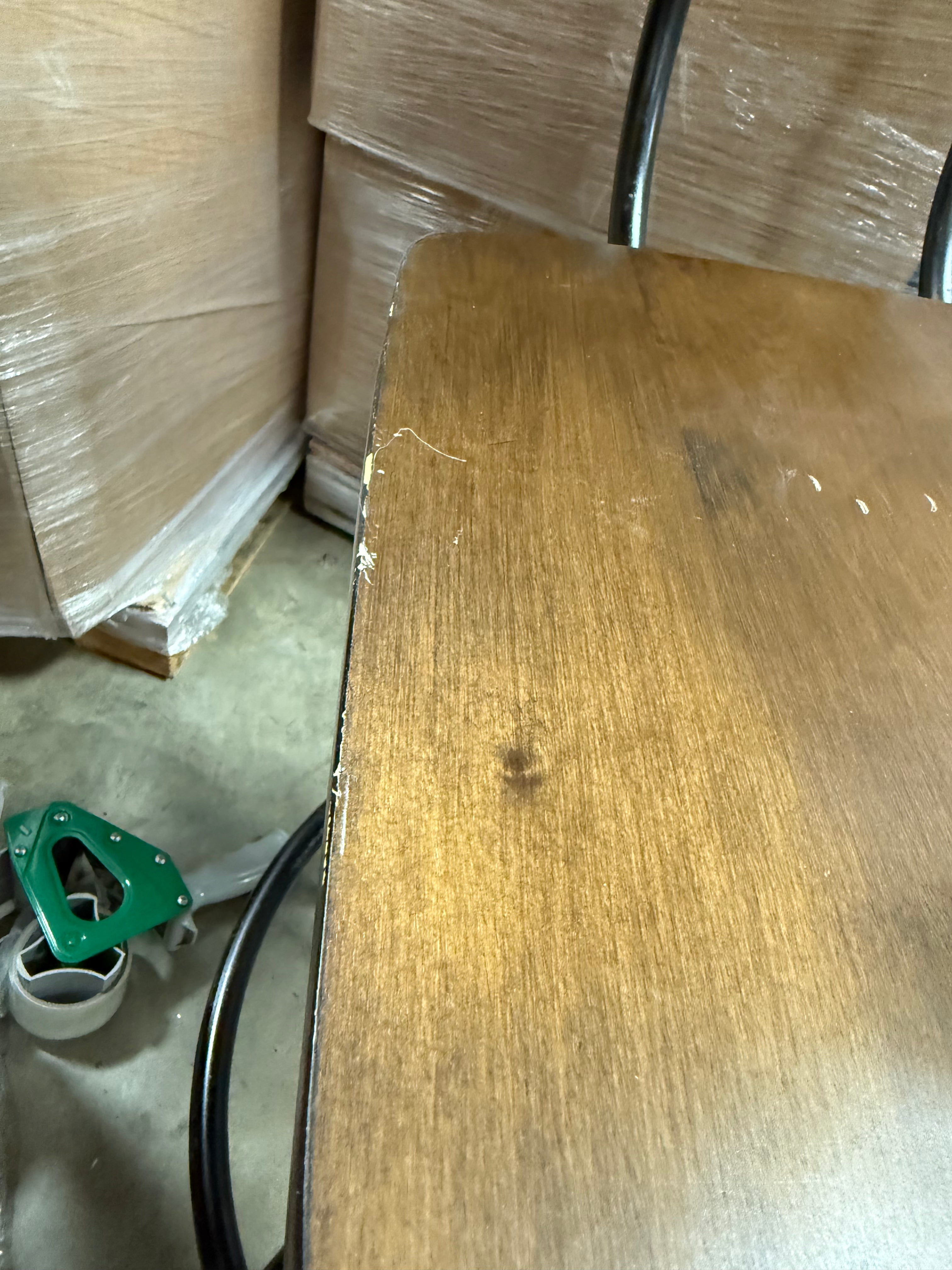 Woodsboro Adjustable Barstool Brown - Metal Frame, Wood Seat, Home Bar Furniture