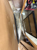 Oak and Metal Modern Floor Mirror Brown