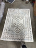 Washable Distressed Persian Accent Rug Cream 4' x 5'