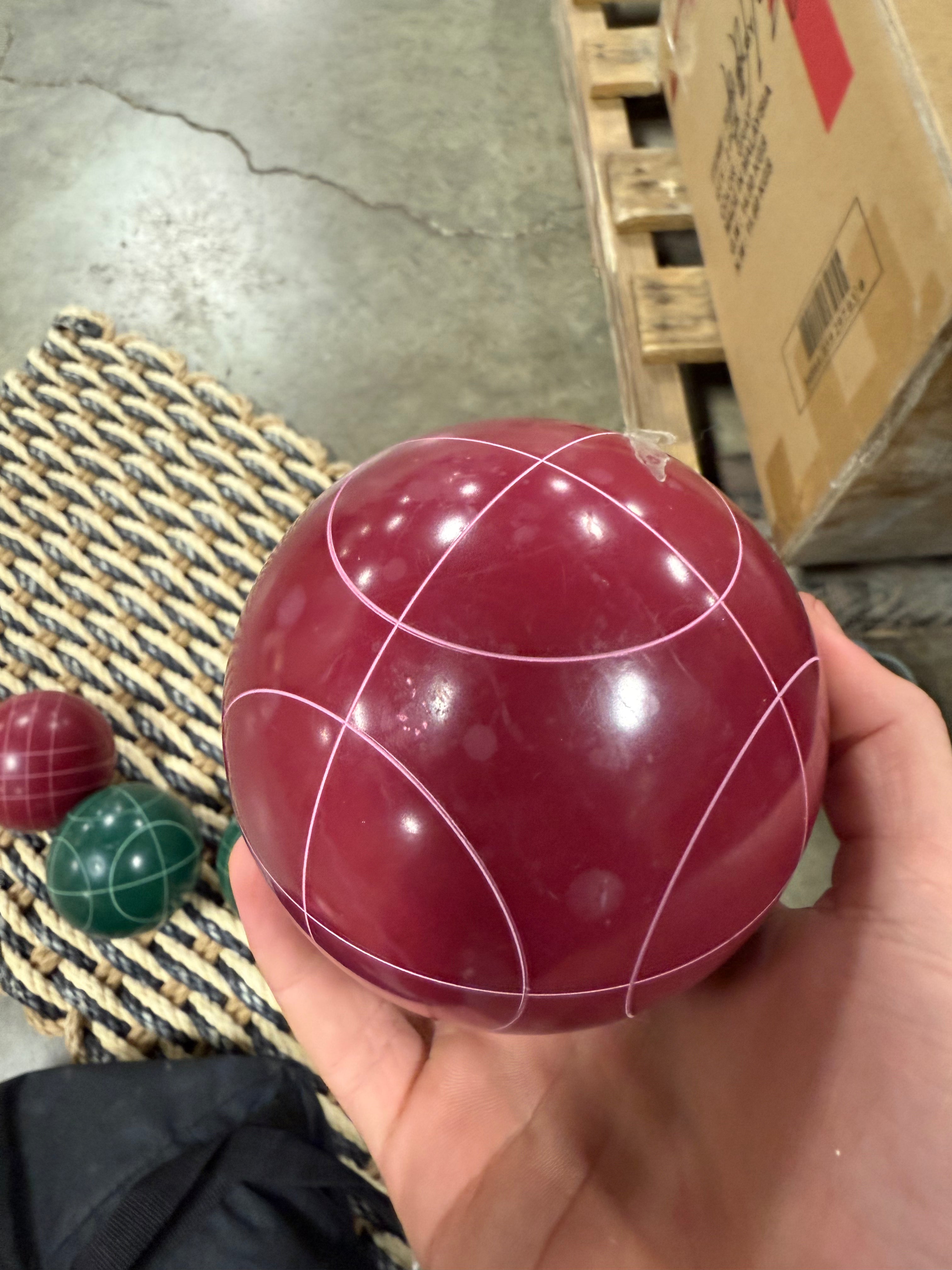 Regulation Outdoor Bocce Ball Set With Carrying Case