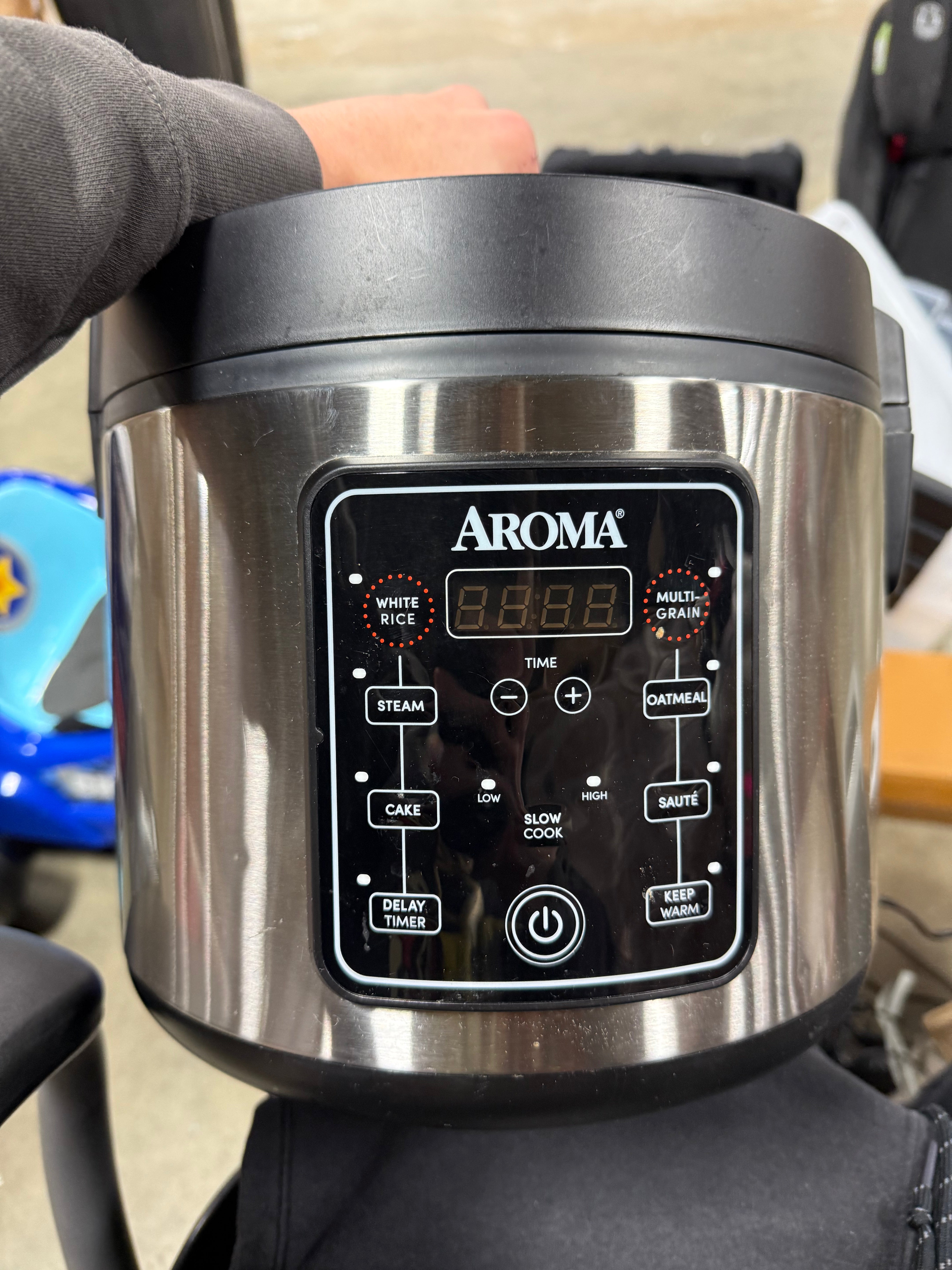 Digital Multicooker & Rice Cooker - Stainless Steel: 5 Settings, Automatic Keep Warm, Nonstick