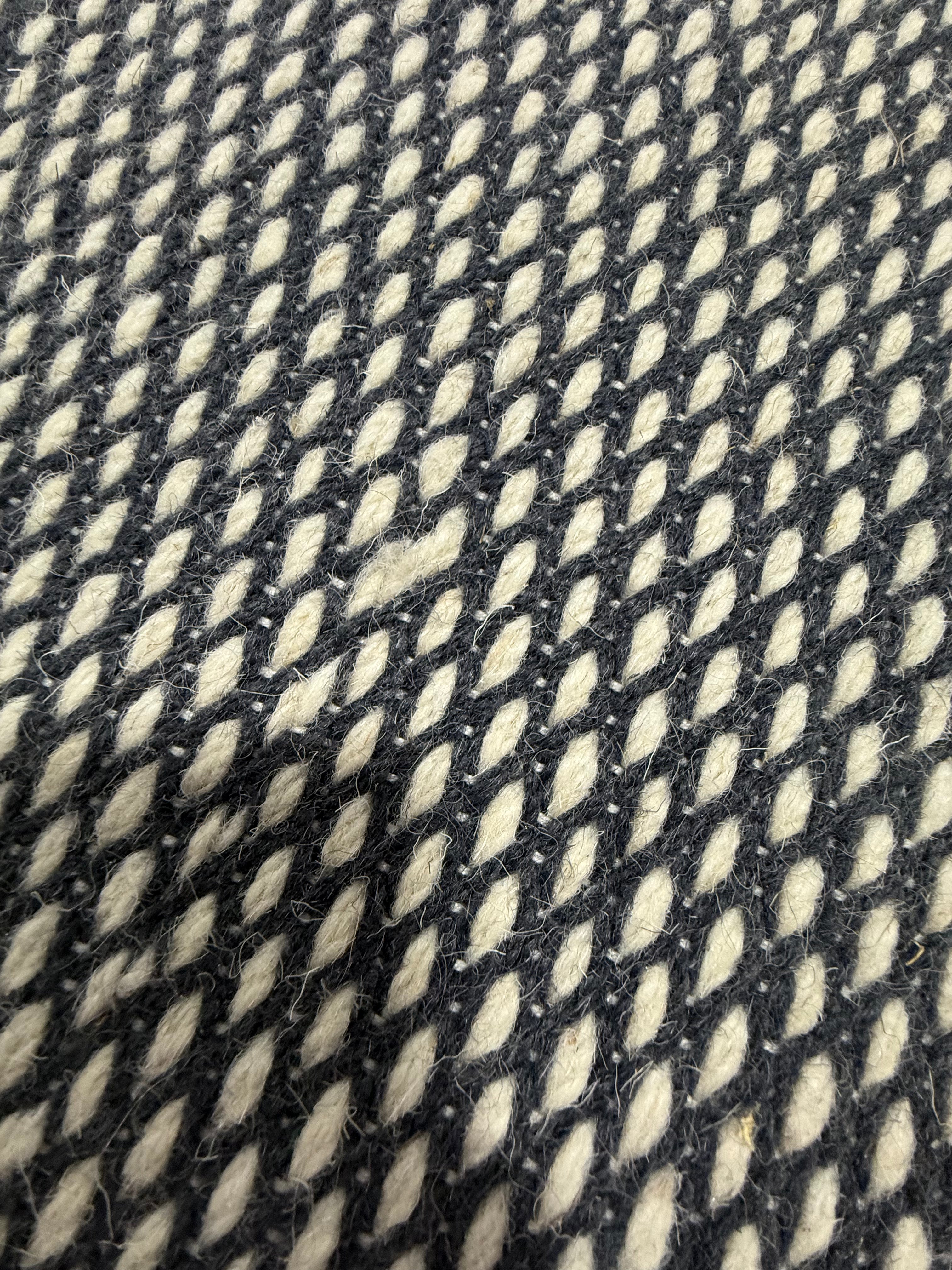 5 x 7 Textured Border Stripe Area Rug Railroad Gray - Woven Jacquard, Farmhouse Style