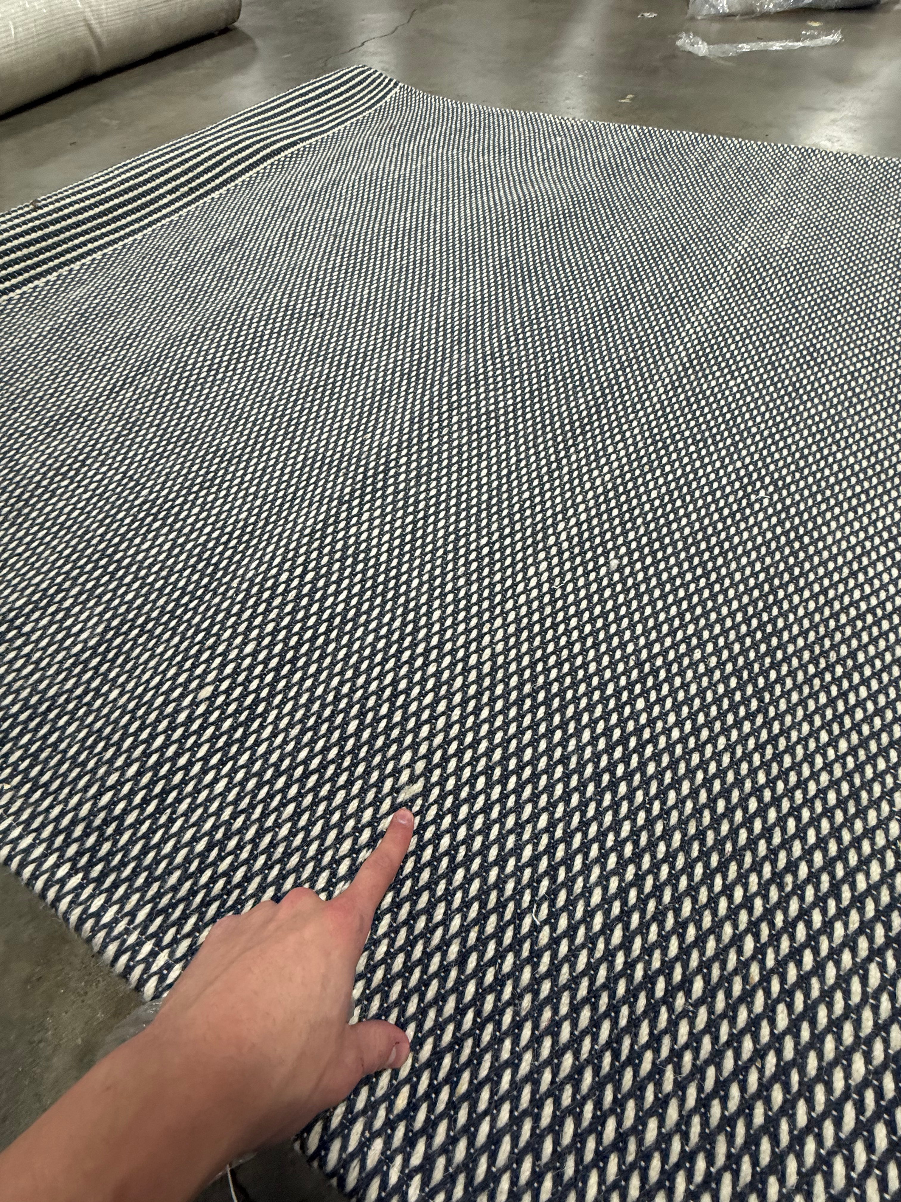 5 x 7 Textured Border Stripe Area Rug Railroad Gray - Woven Jacquard, Farmhouse Style