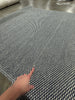 5 x 7 Textured Border Stripe Area Rug Railroad Gray - Woven Jacquard, Farmhouse Style