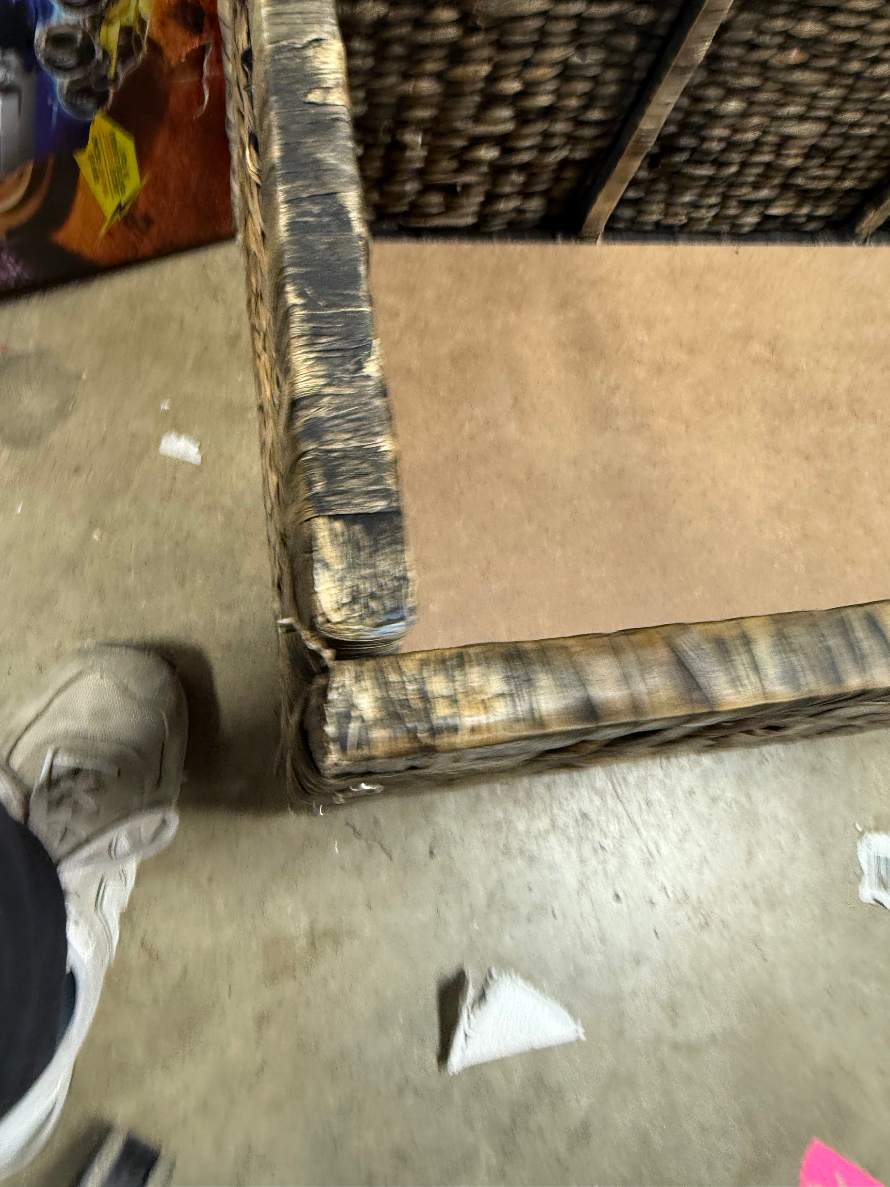Rattan Wicker Trunk: Vintage Boho Storage Chest, No Assembly Required