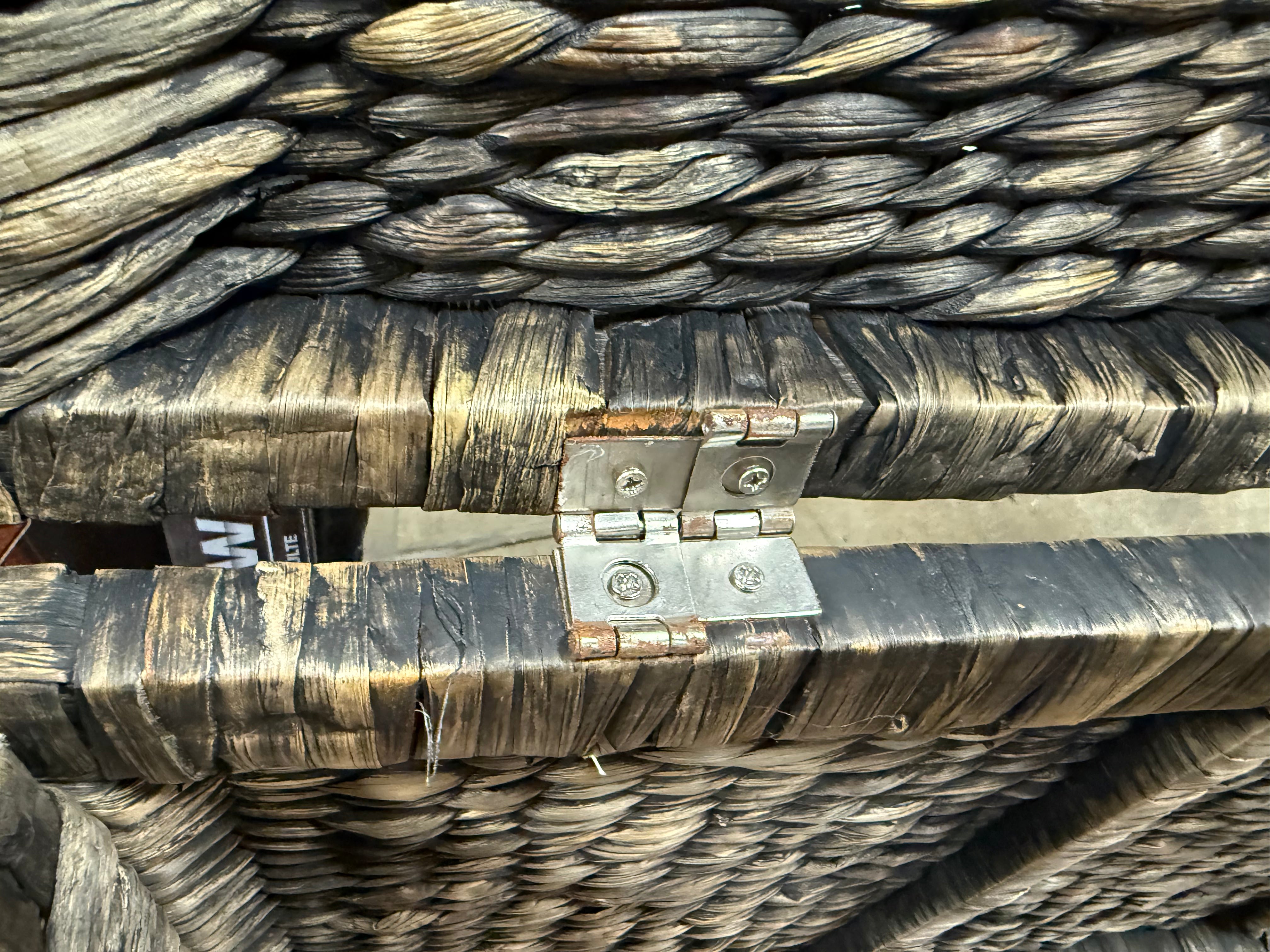 Rattan Wicker Trunk: Vintage Boho Storage Chest, No Assembly Required