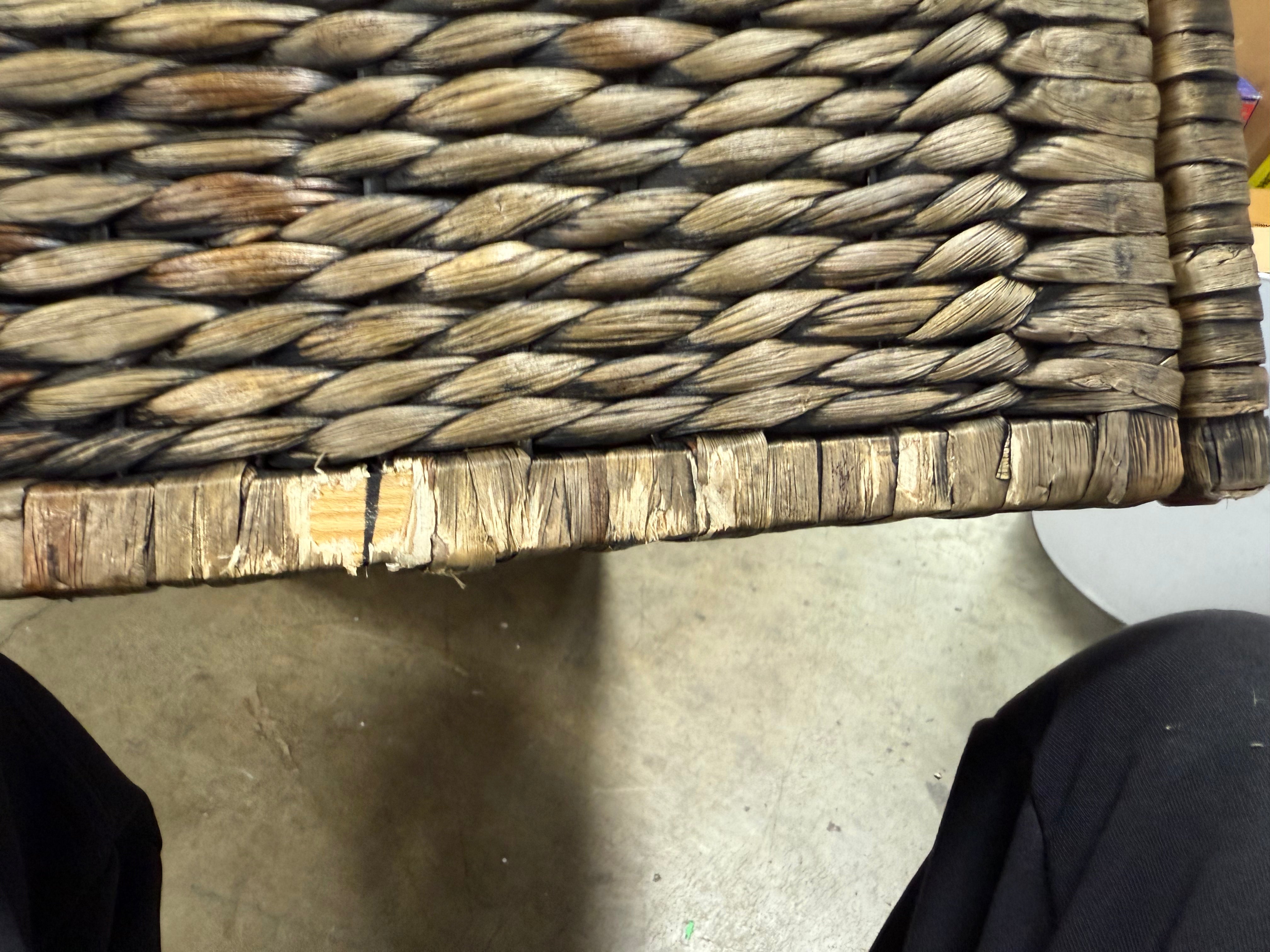 Rattan Wicker Trunk: Vintage Boho Storage Chest, No Assembly Required