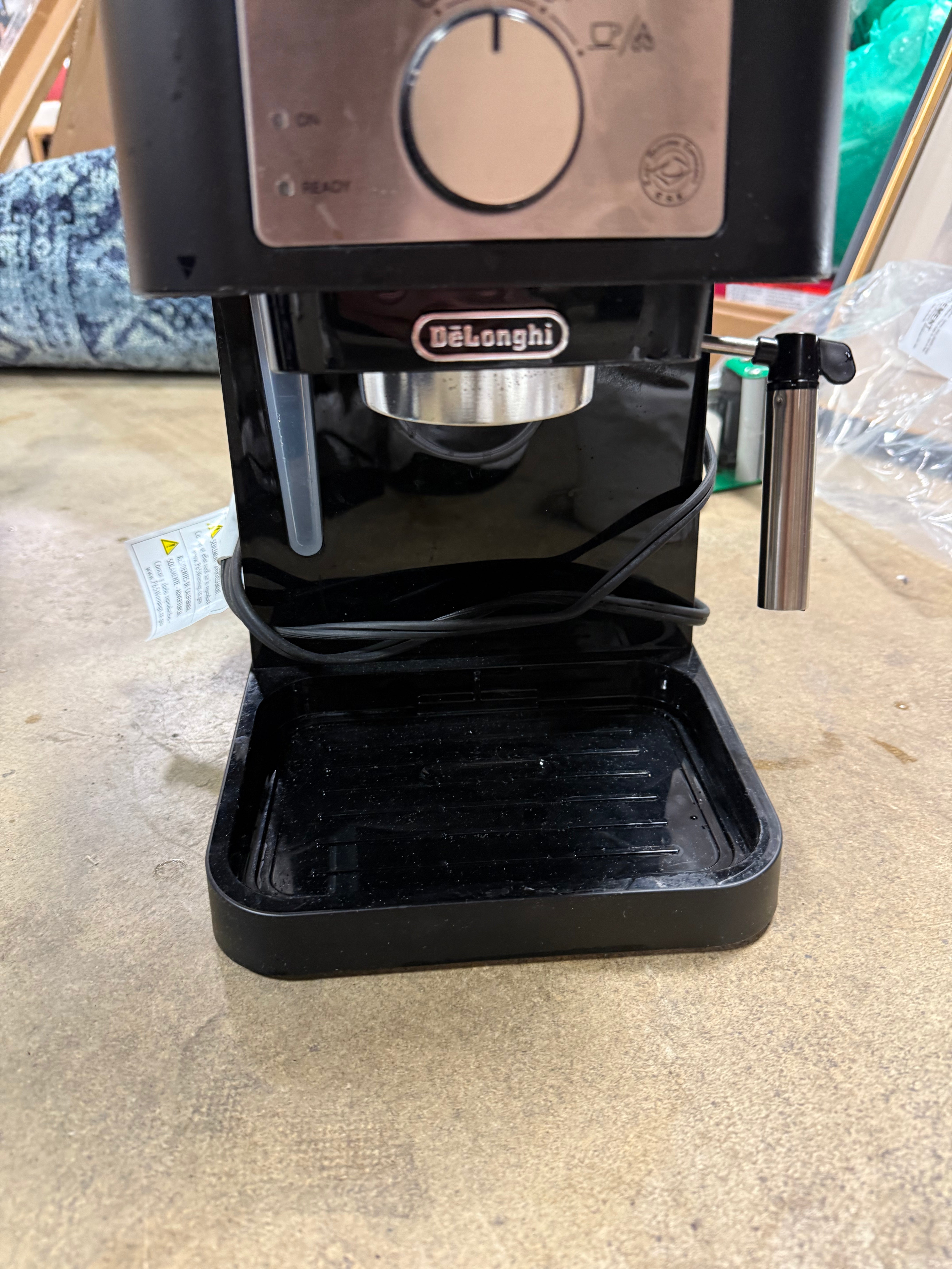Stilosa Espresso Machine: 15-Bar Pressure, Frothing Wand, Removable Water Reservoir, Dishwasher-Safe Parts