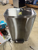 D Shape Step Trash Can - Stainless Steel, Kitchen Garbage Can, Smooth Finish, Indoor Use