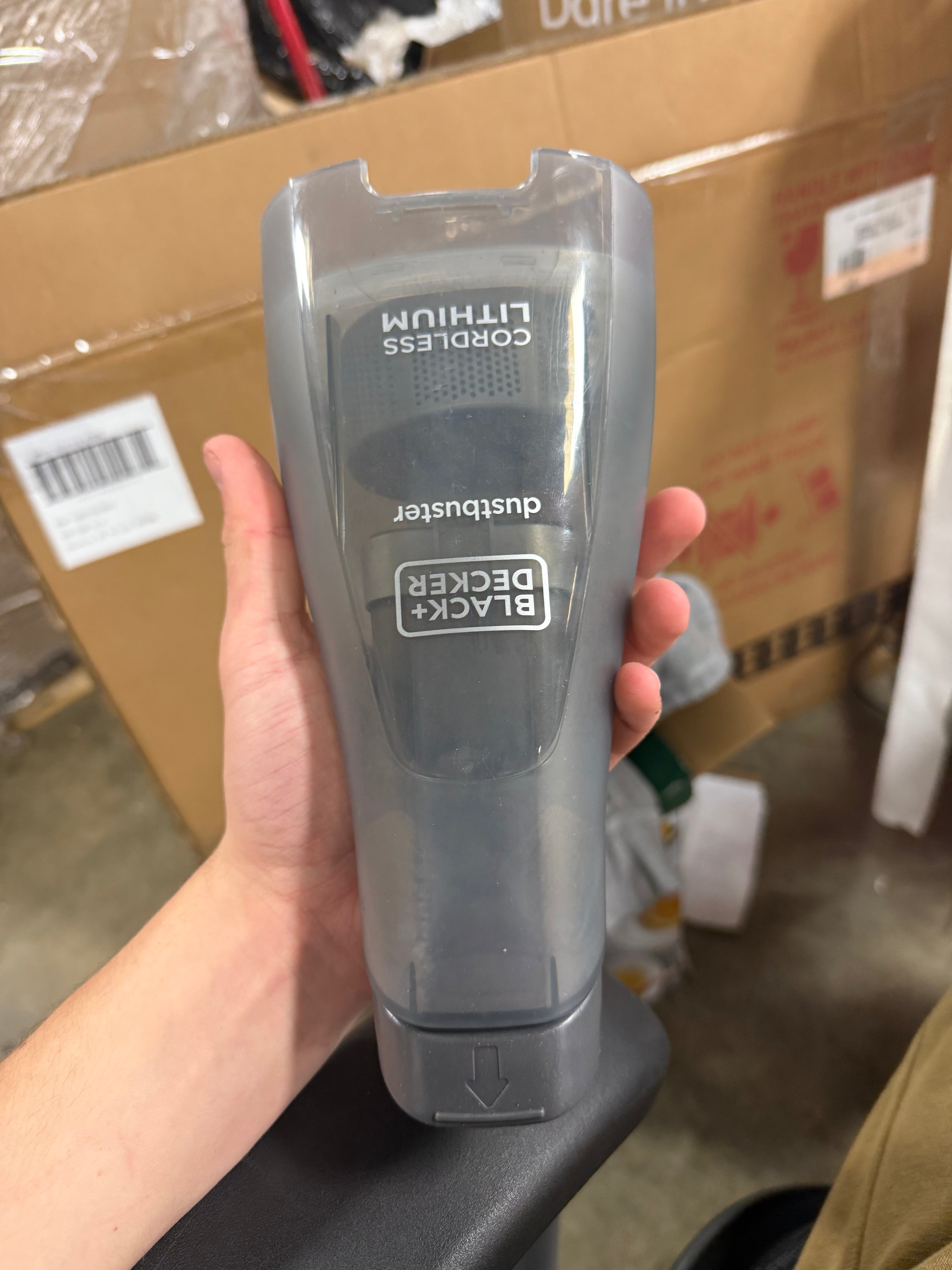 Compact Lithium Handheld Vacuum - Gray : Cordless Dustbuster, Portable Car Vacuum, Rechargeable