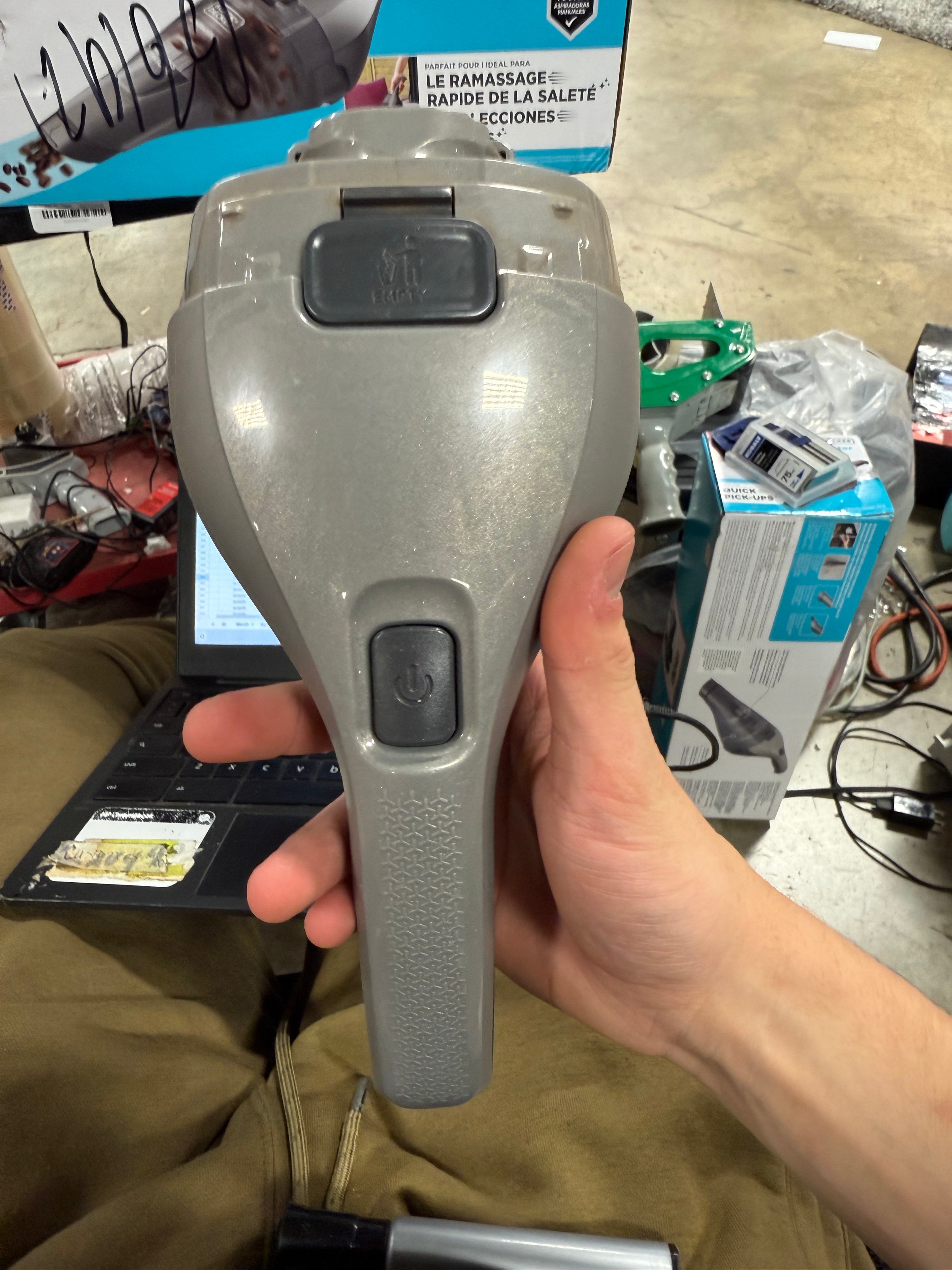 Compact Lithium Handheld Vacuum - Gray : Cordless Dustbuster, Portable Car Vacuum, Rechargeable