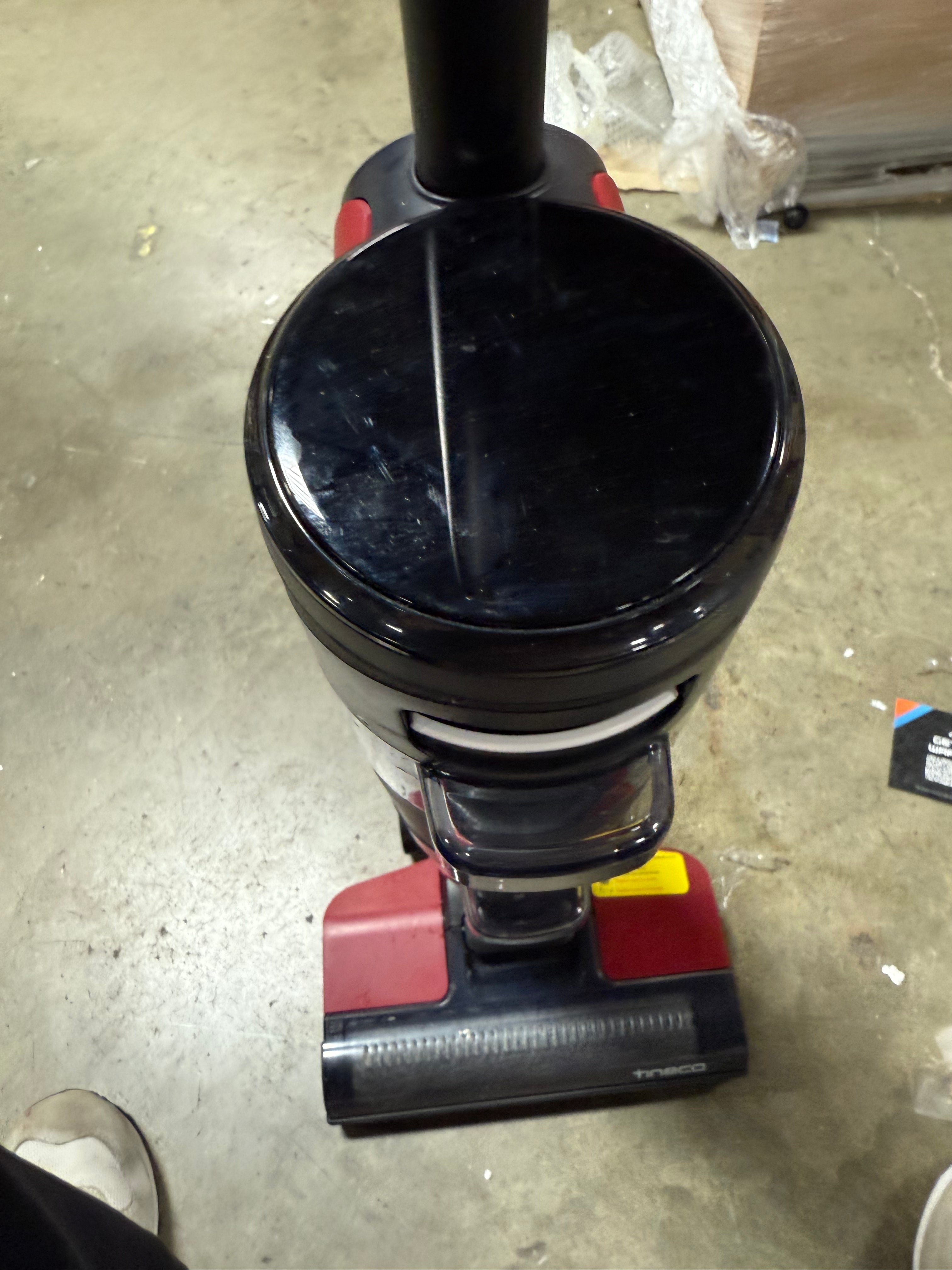 Floor One S2 Plus - Cordless Smart Wet/Dry Vacuum Cleaner and Hard Floor Washer: Self-Cleaning, Electric, Red