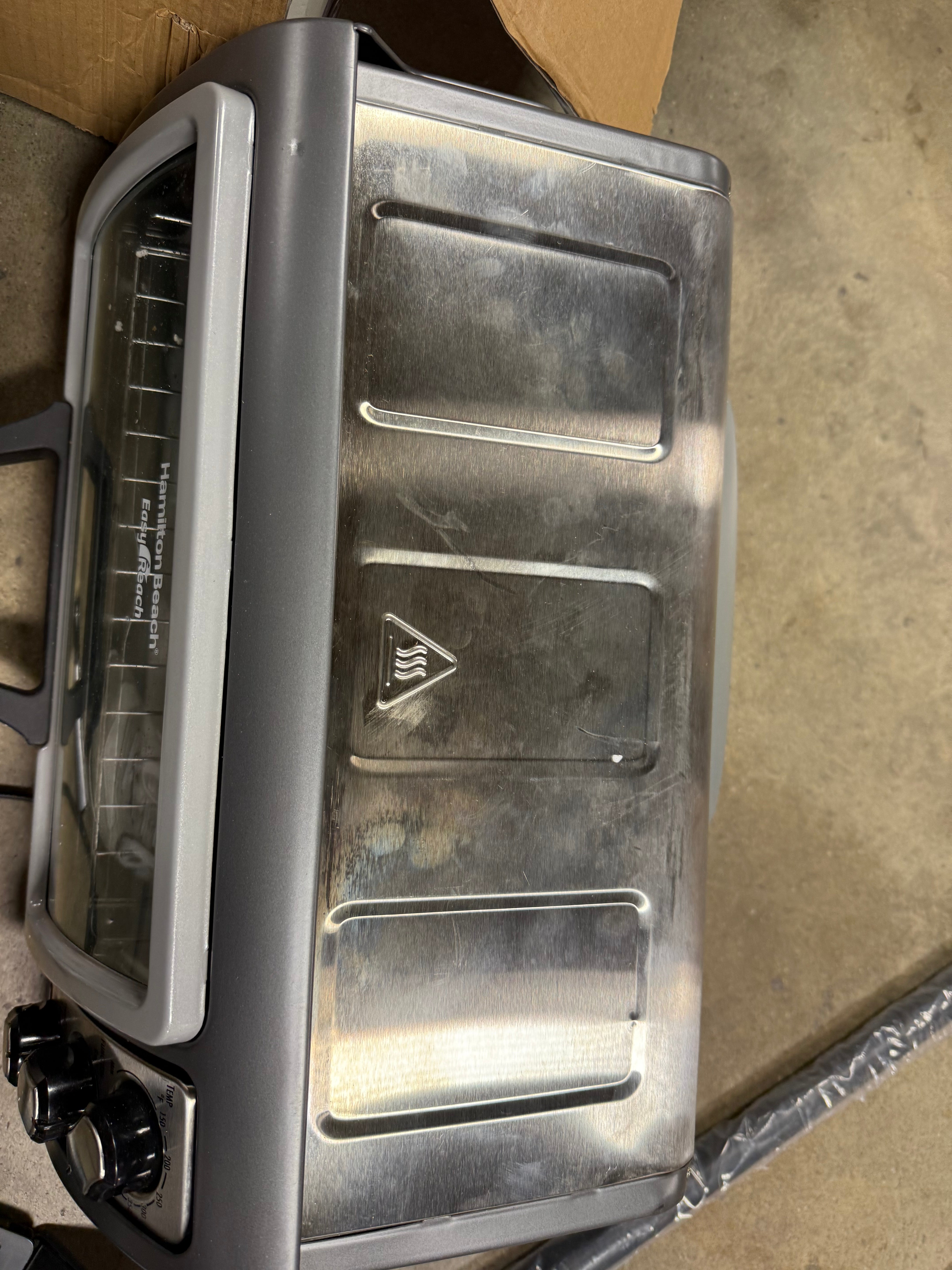 Easy Reach Toaster Oven Silver