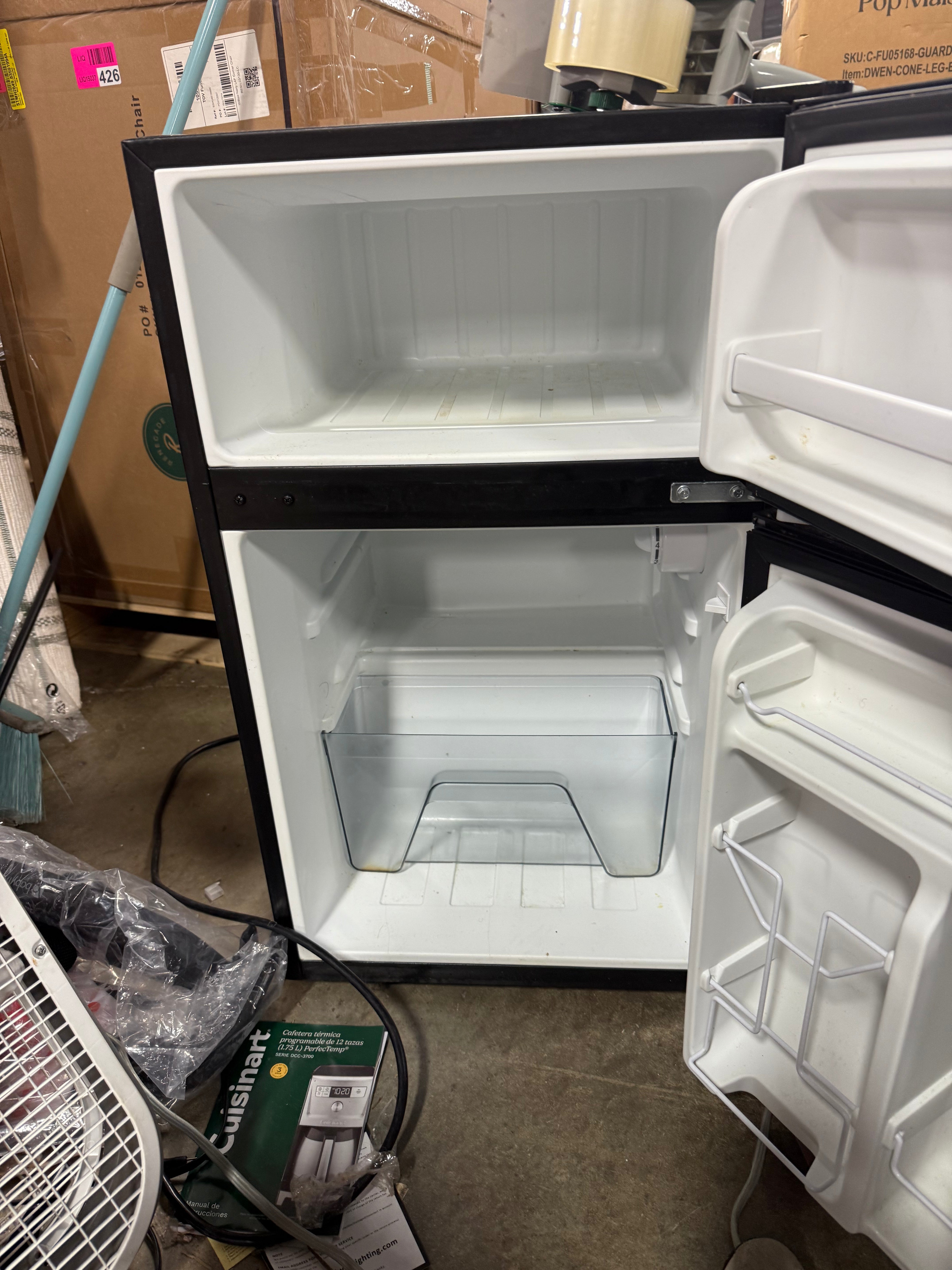 Mini Refrigerator Stainless Steel: Energy Star Certified Dorm Fridge, Reversible Door, 2 Shelves