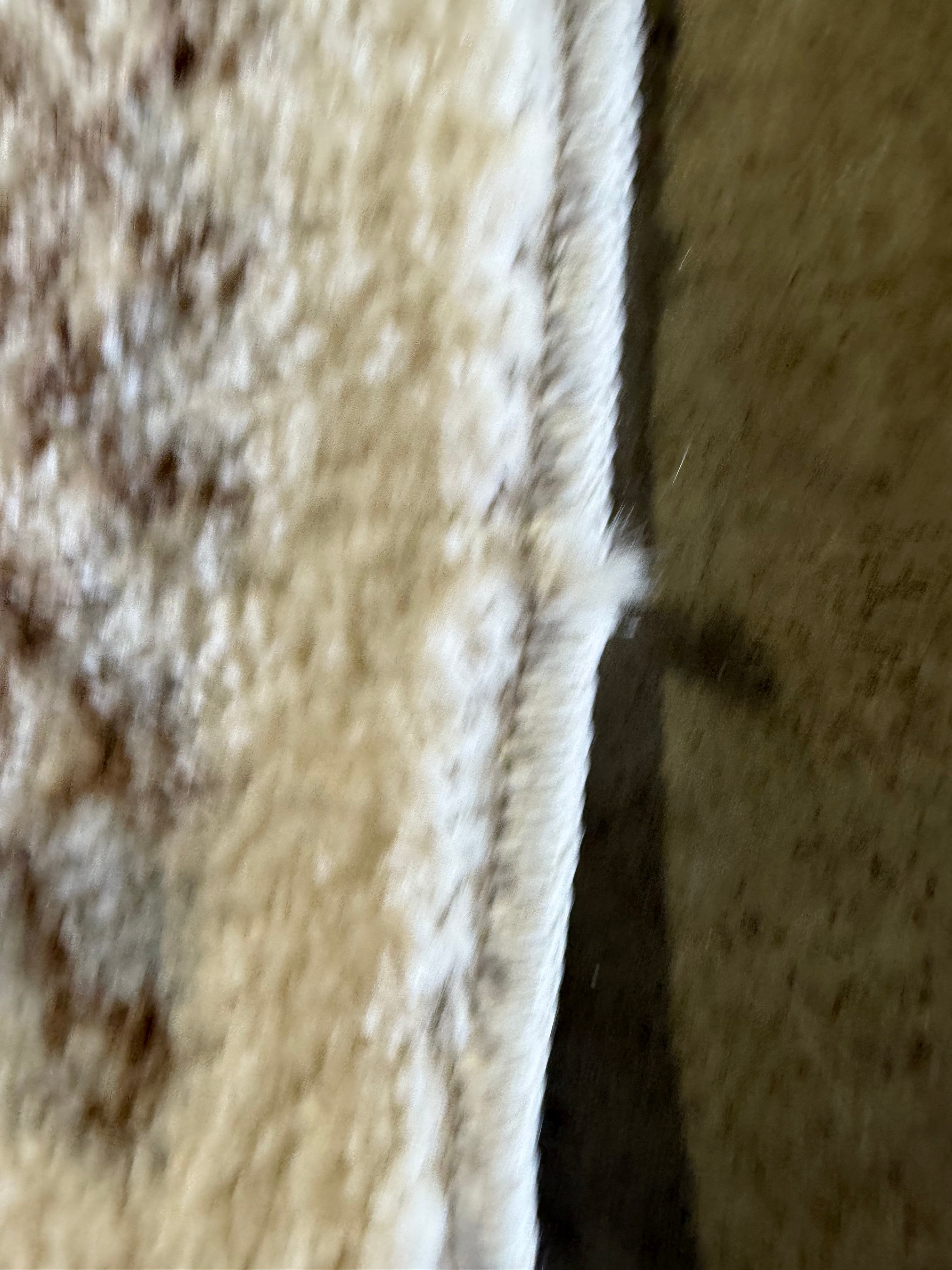 Washable Distressed Persian Accent Rug Cream - 2'x7' Runner